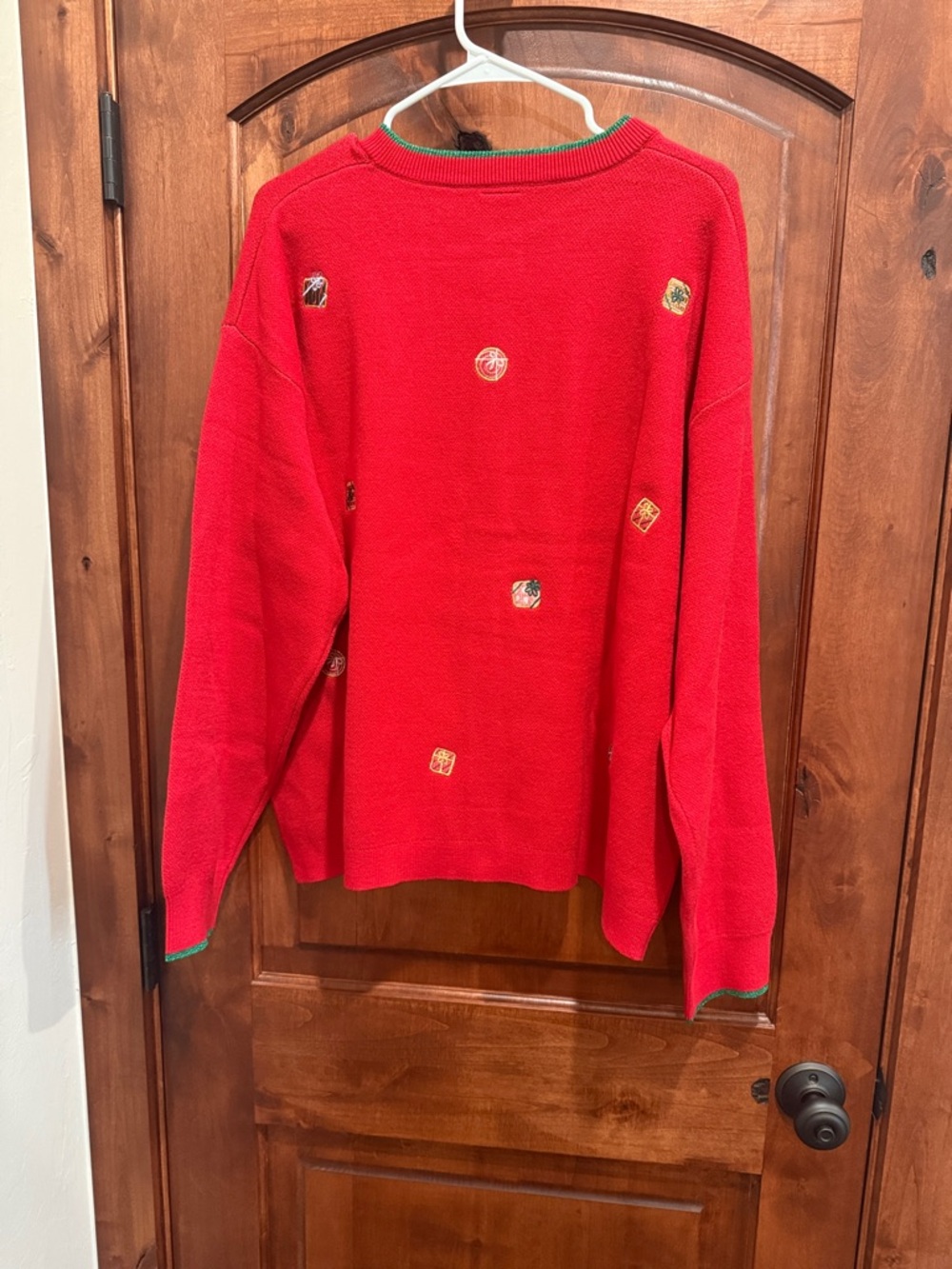 Red Mickey & Minnie Holiday Cardigan - Picture 4 of 5
